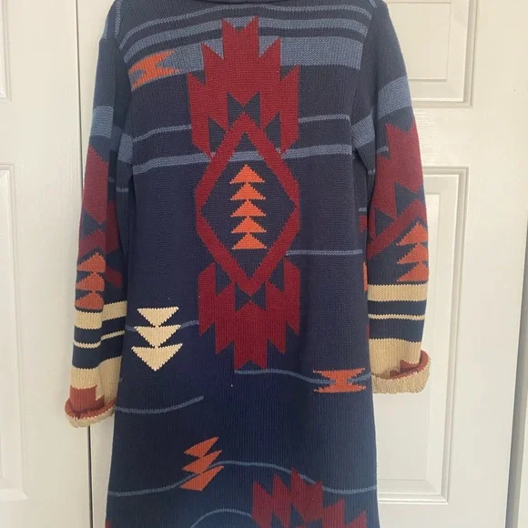 Pendleton WOMEN'S GRAPHIC SWEATER COAT - size S - Picture 7 of 7
